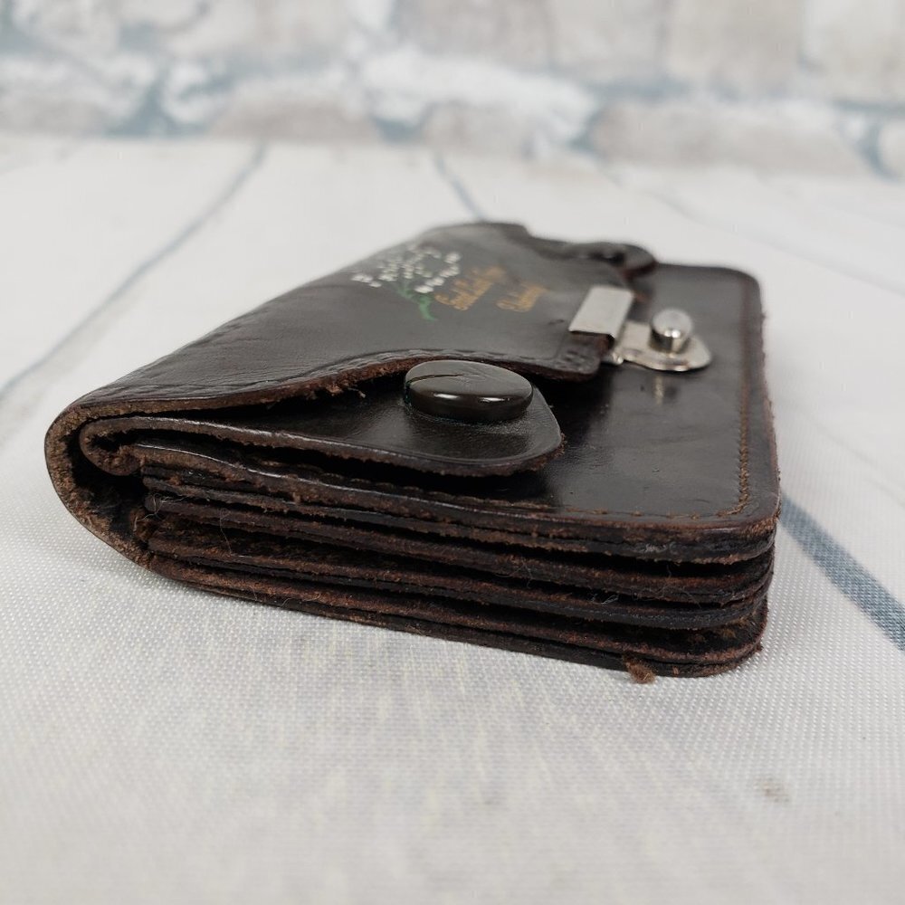 Victorian  Miniature Coin Purse Edinburgh Leather - Picture 7 of 10